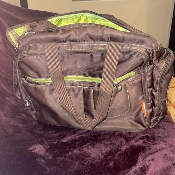Fisher-Price Brown and Green Baby Bag - Picture 1 of 9